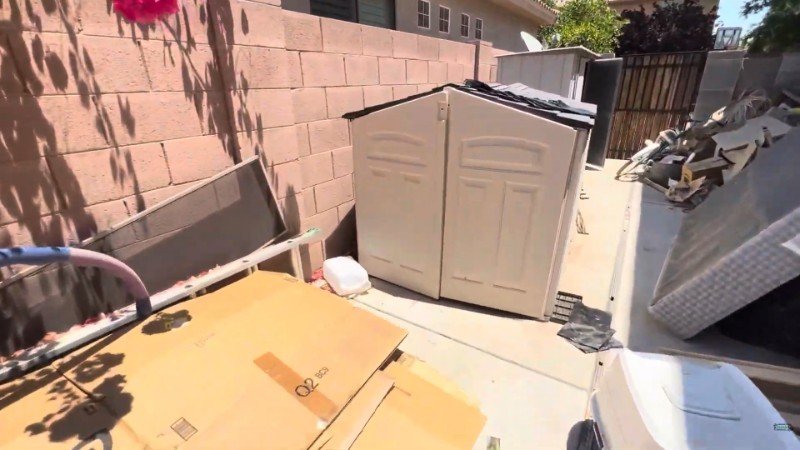Inside furniture pickup from a Charlotte home