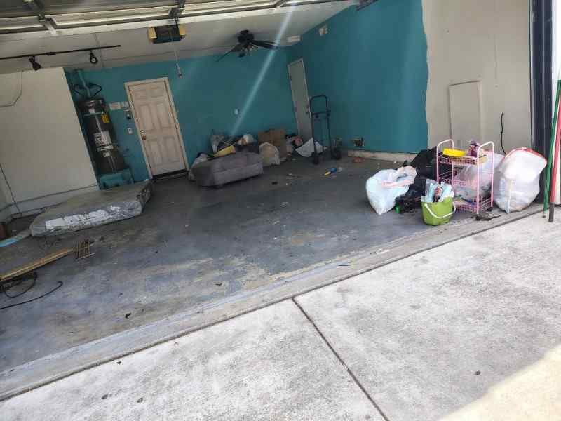 Garage cleanout service for a Matthews, North Carolina home